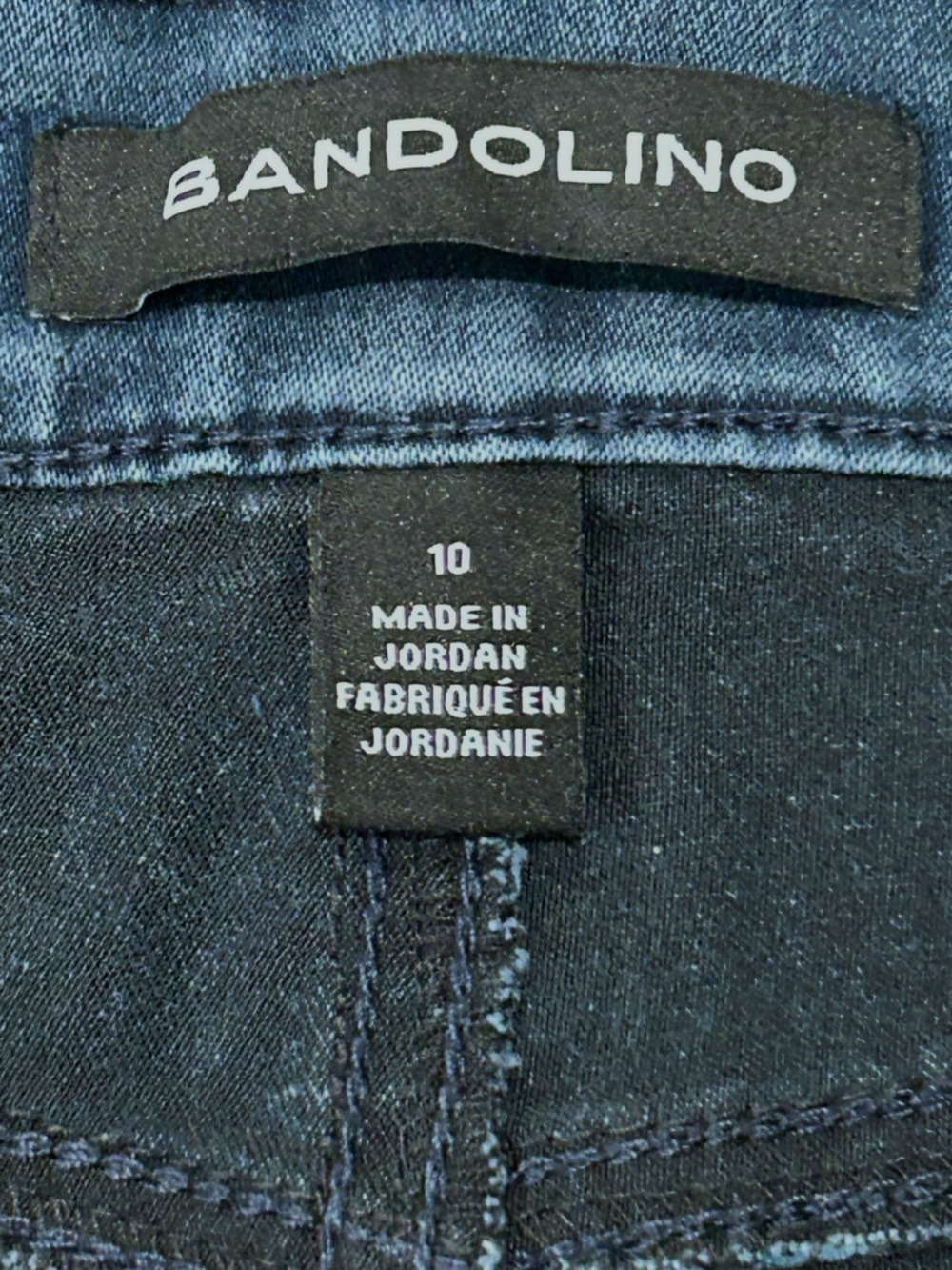 Bandolino Women’s Blue Denim Straight Amy Jeans Size 10 - Picture 2 of 8